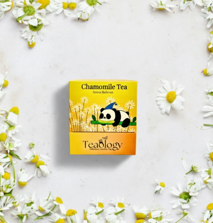 Organic chamomile tea for sleep and anxiety relief in Dubai UAE