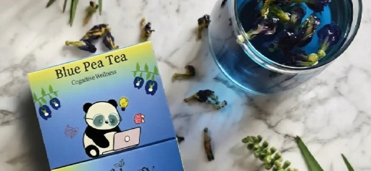 Organic blue butterfly pea tea for hair growth and skin health Dubai UAE