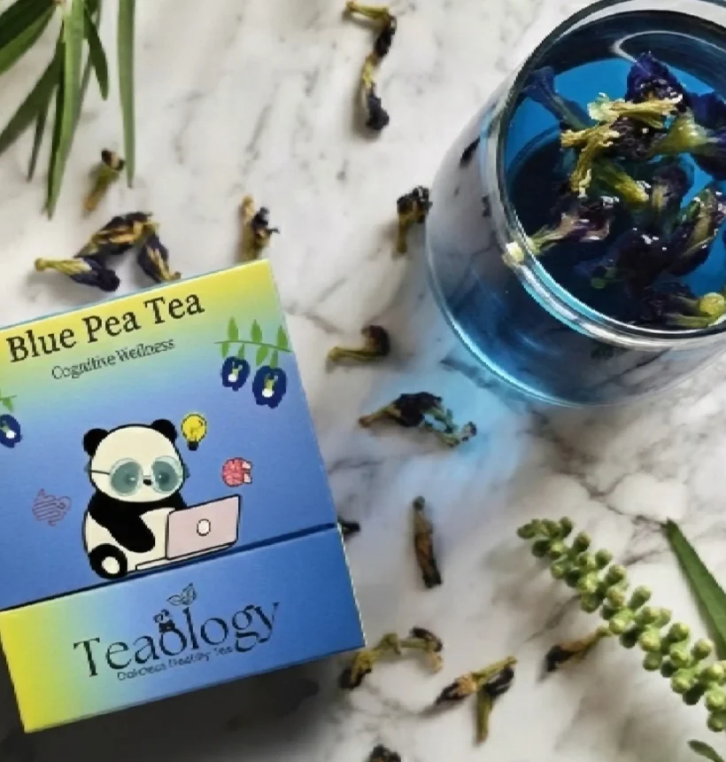 Organic blue butterfly pea tea for hair growth and skin health Dubai UAE