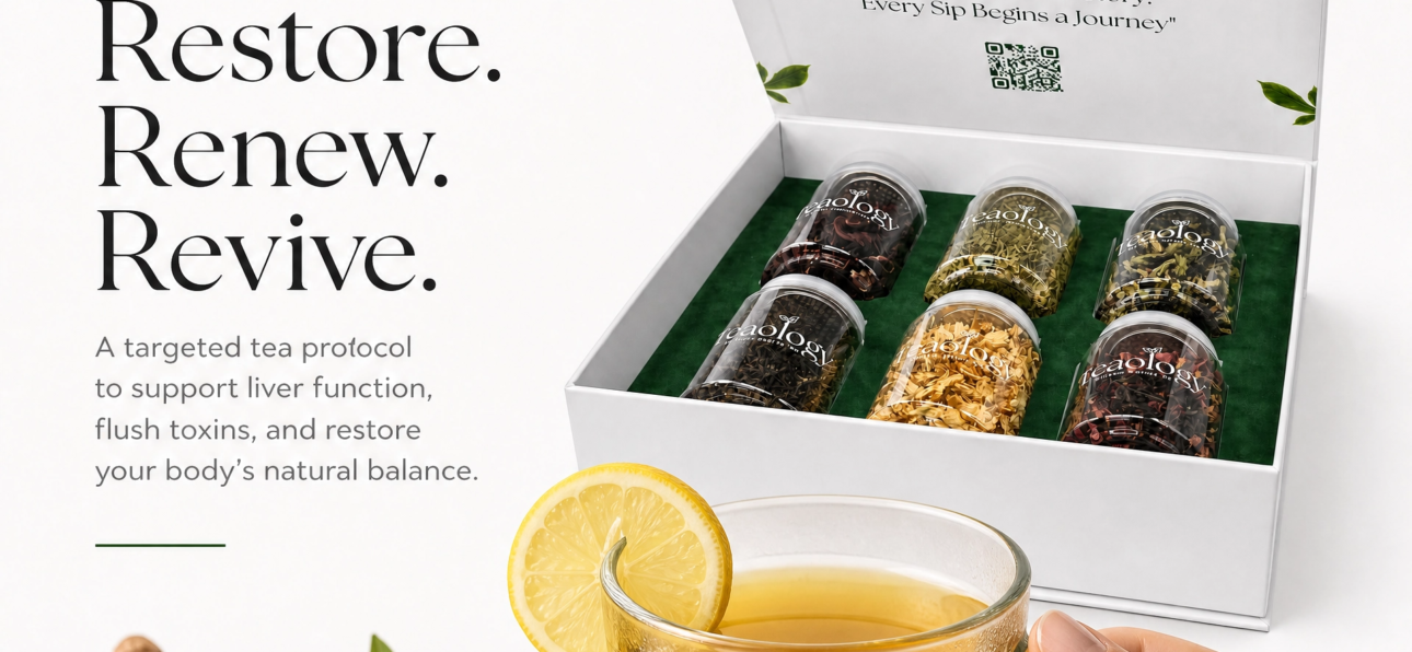 A vibrant cup of organic turmeric green tea used for liver cleansing in Dubai.